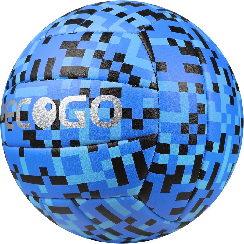 PECOGO Volleyball Size 5 PU Leather Soft Indoor Outdoor Volleyballs Sports Training Game Play Ball for Beginner, Teenager, Adult, 8.2 - Image 2